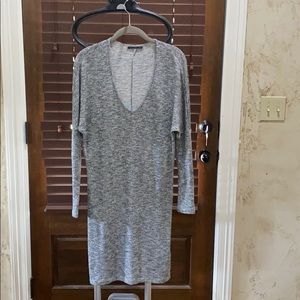 Gray metallic dress